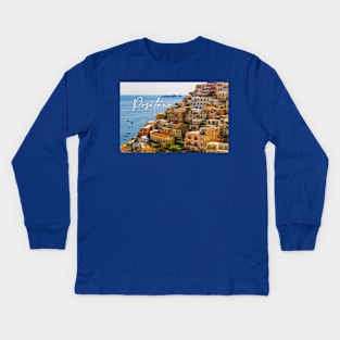 Positano houses Kids Long Sleeve T-Shirt